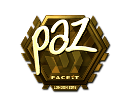 Naklejka | paz (złota) | Londyn 2018