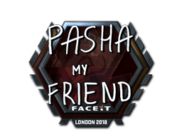 Naklejka | pashaBiceps (foliowana) | Londyn 2018