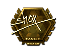 Naklejka | shox (złota) | Londyn 2018