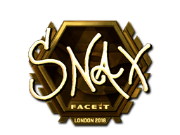 Naklejka | Snax (złota) | Londyn 2018