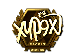 Naklejka | Xyp9x (złota) | Londyn 2018