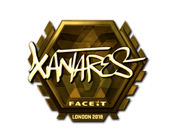 Naklejka | XANTARES (złota) | Londyn 2018