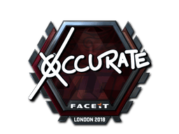 Naklejka | xccurate (foliowana) | Londyn 2018
