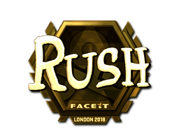Naklejka | RUSH (złota) | Londyn 2018