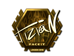 Naklejka | tiziaN (złota) | Londyn 2018