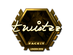 Naklejka | Twistzz (złota) | Londyn 2018