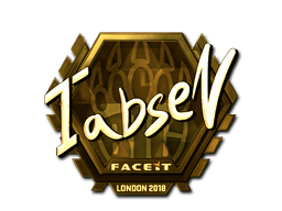Naklejka | tabseN (złota) | Londyn 2018