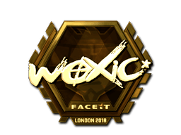 Naklejka | woxic (złota) | Londyn 2018