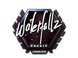 Naklejka | waterfaLLZ (foliowana) | Londyn 2018