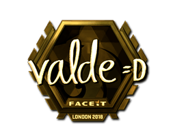 Naklejka | v4lde (złota) | Londyn 2018