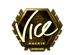 Naklejka | vice (złota) | Londyn 2018