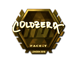 Naklejka | coldzera (złota) | Londyn 2018