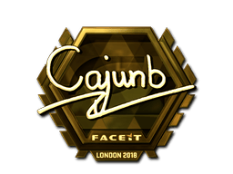 Naklejka | cajunb (złota) | Londyn 2018