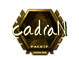 Naklejka | cadiaN (złota) | Londyn 2018