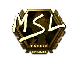 Naklejka | MSL (złota) | Londyn 2018