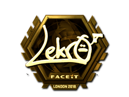 Naklejka | Lekr0 (złota) | Londyn 2018