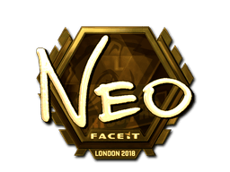 Naklejka | NEO (złota) | Londyn 2018