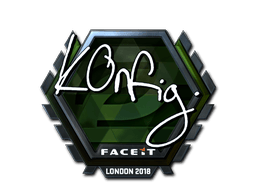 Naklejka | k0nfig (foliowana) | Londyn 2018