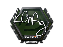 Naklejka | k0nfig | Londyn 2018