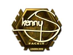 Naklejka | kennyS (złota) | Londyn 2018