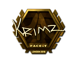 Naklejka | KRIMZ (złota) | Londyn 2018