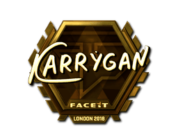 Naklejka | karrigan (złota) | Londyn 2018