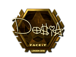 Naklejka | Dosia (złota) | Londyn 2018