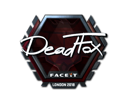 Naklejka | DeadFox (foliowana) | Londyn 2018