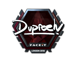 Naklejka | dupreeh (foliowana) | Londyn 2018