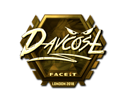 Naklejka | DavCost (złota) | Londyn 2018