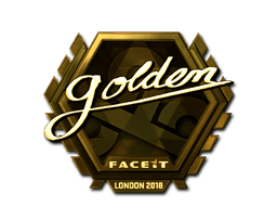 Naklejka | Golden (złota) | Londyn 2018