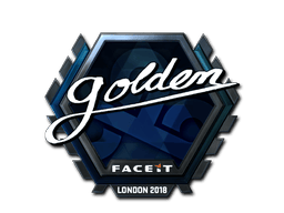 Naklejka | Golden (foliowana) | Londyn 2018