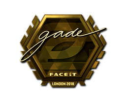 Naklejka | gade (złota) | Londyn 2018