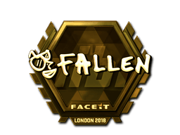 Naklejka | FalleN (złota) | Londyn 2018