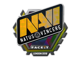 Naklejka | Natus Vincere (holograficzna) | Londyn 2018