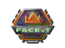 Naklejka | FACEIT (holograficzna) | Londyn 2018