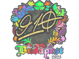 Sticker | 910 (Holo) | Budapest 2025