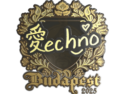 Sticker | Techno4K (Gold) | Budapest 2025