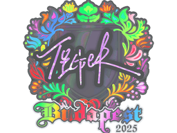 Sticker | Tiger (Holo) | Budapest 2025
