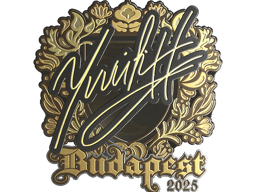 Sticker | yuurih (Gold) | Budapest 2025