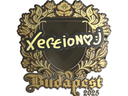 Sticker | xertioN (Gold) | Budapest 2025