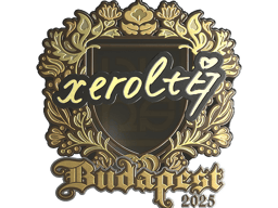 Sticker | xerolte (Gold) | Budapest 2025