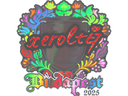 Sticker | xerolte (Holo) | Budapest 2025