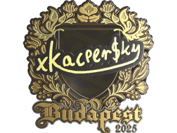 Sticker | xKacpersky (Gold) | Budapest 2025