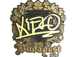 Sticker | xiELO (Gold) | Budapest 2025
