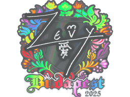 Sticker | zevy (Holo) | Budapest 2025