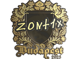 Sticker | zont1x (Gold) | Budapest 2025