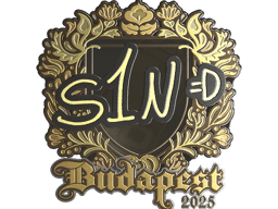 Sticker | s1n (Gold) | Budapest 2025