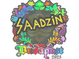 Sticker | saadzin (Holo) | Budapest 2025