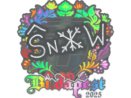 Sticker | snow (Holo) | Budapest 2025